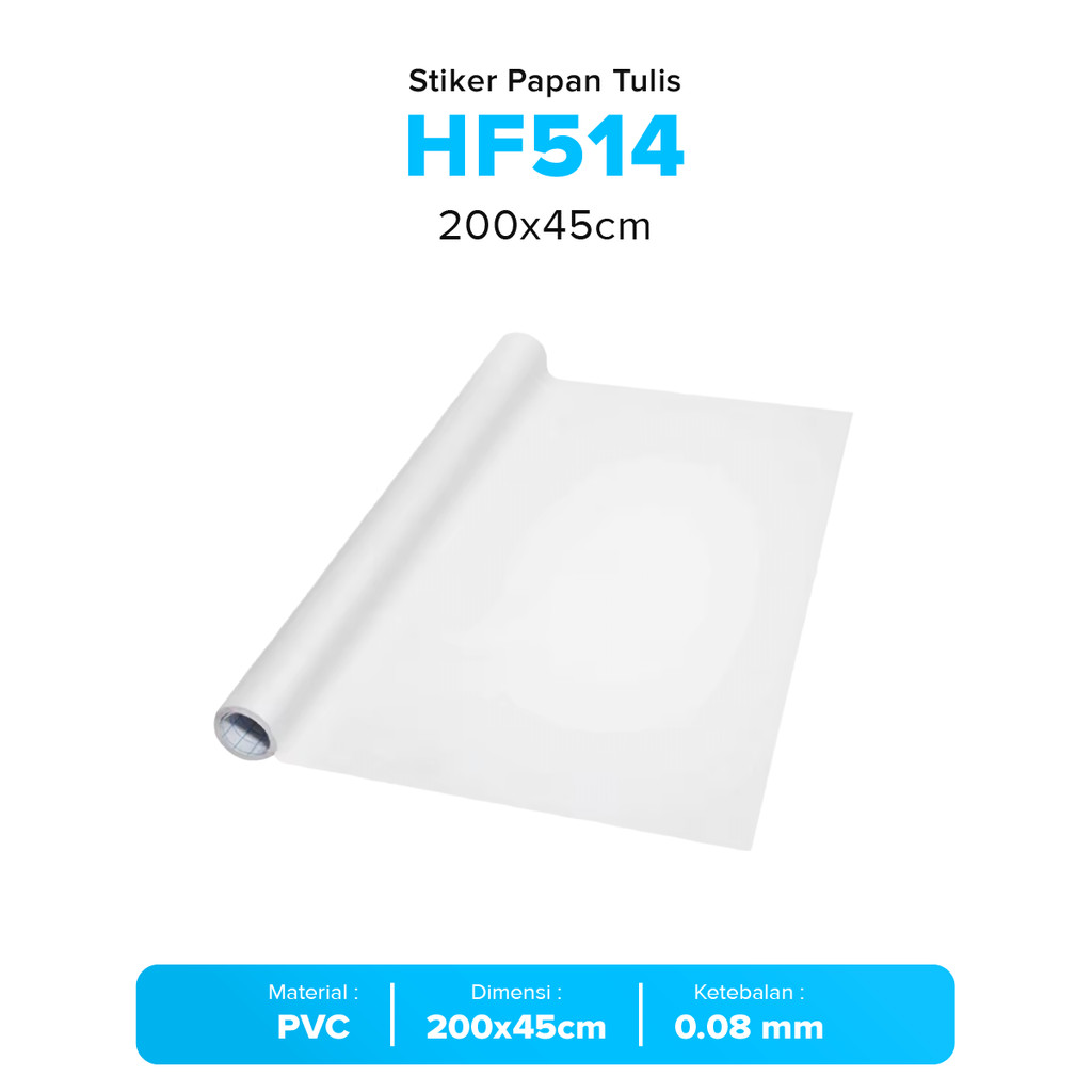 HF514 สติ๊กเกอร์ไวท์บอร์ดแบบยืดหยุ่น - 200x45ซม