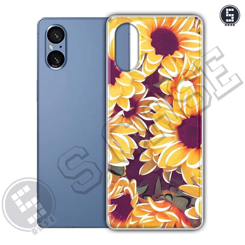 เคสสําหรับ Sony Xperia 5 V, Xperia 5 Mark 5 หลายรุ่น SLC09 Flower Art