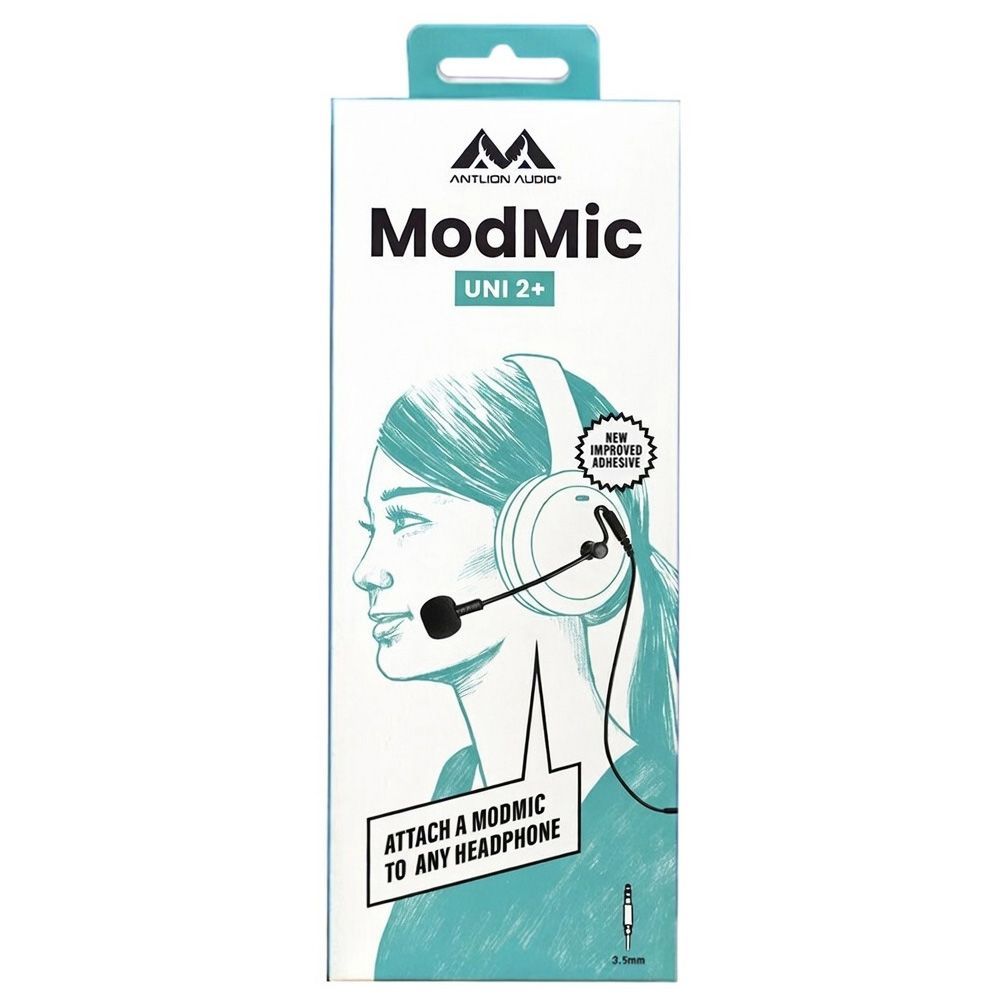 Antlion Audio ModMic Uni 2+ (GDL-2421) 3.5mm Noise-Canceling Attachable Mic
