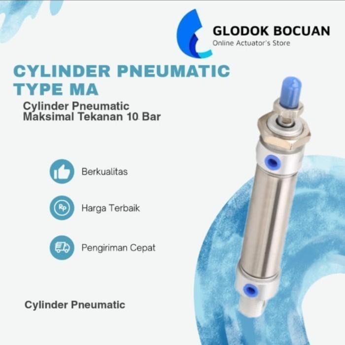 MA 32 x 400 กระบอกนิวเมติกตัวกลมสแตนเลสประเภท MA 32X400