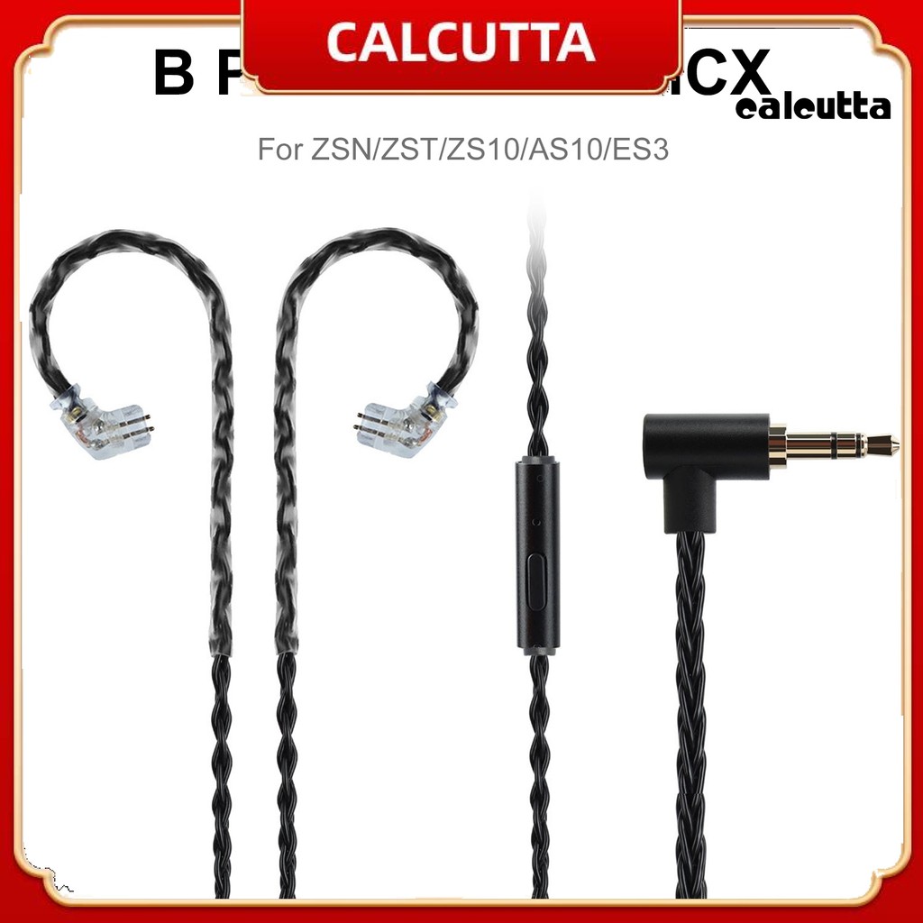 [cal]JCALLY สายหูฟังถักทองแดงทนต่อการสึกหรอพร้อมพิน B/C/MMCX