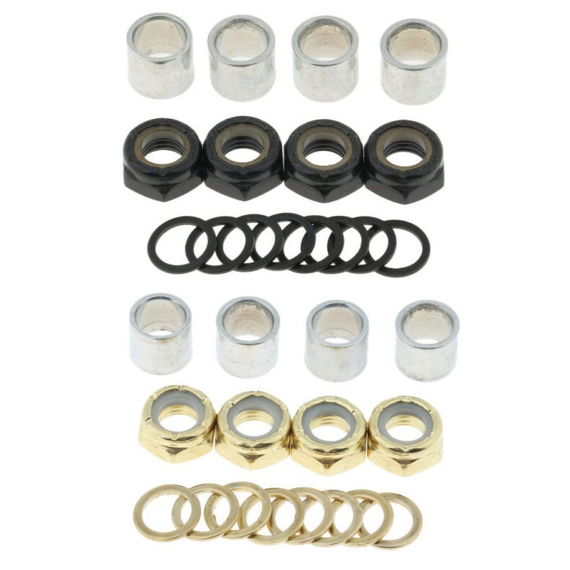 HOT Skateboard Bearing Spacers เครื่องซักผ้าถั่ว Speed Kit Longboard Repair Rebuild