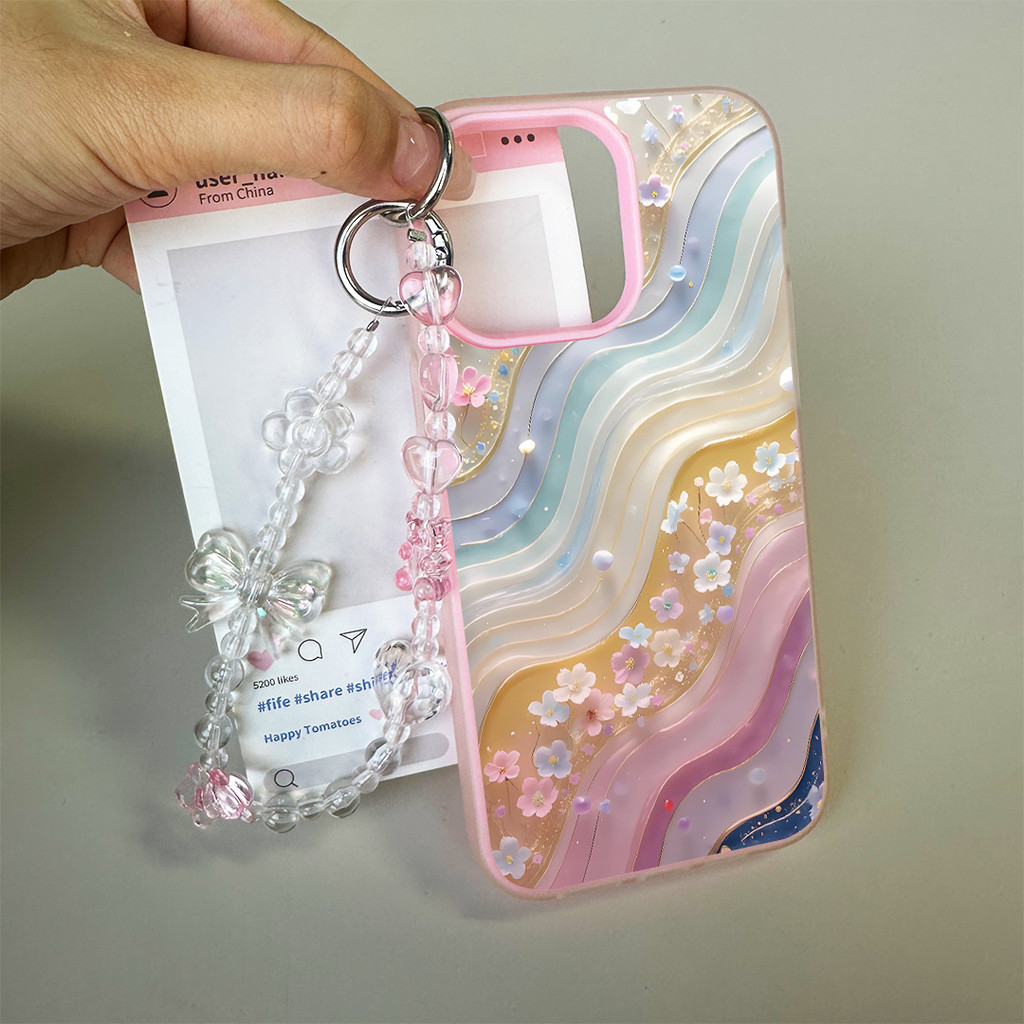 GANTUNGAN สี [Bypik2_Id] Flower Case Infinix Hot 60 Pro Plus Smart 10 Note 50 Pro 5G Itel P55 Hot 50