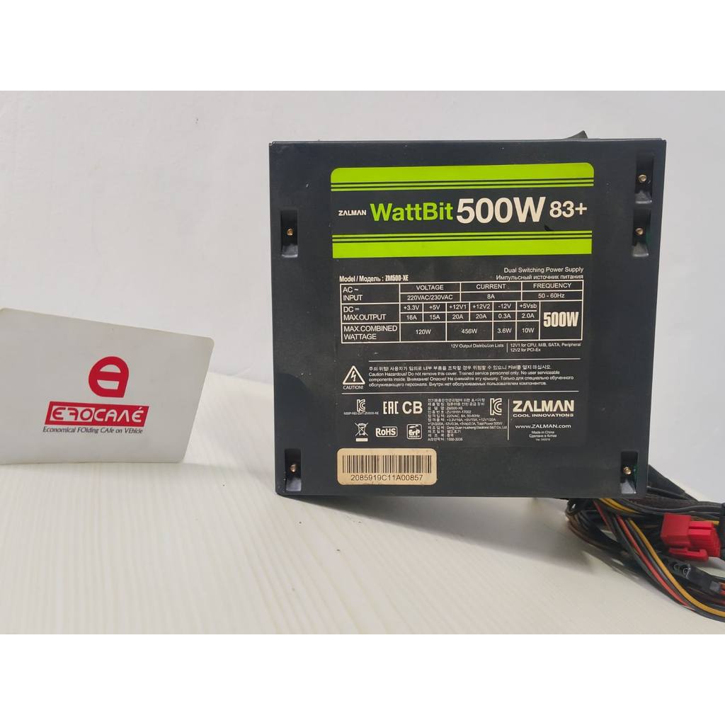 PSU Pure ZALMAN WattBit ZM500-XE 500W 83+ Non-Moular