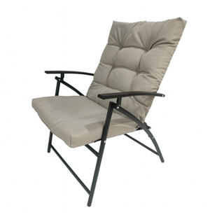 เก้าอี้พักผ่อนพับได้ FONTE รุ่น Z01039A-3 สีเทาอ่อน