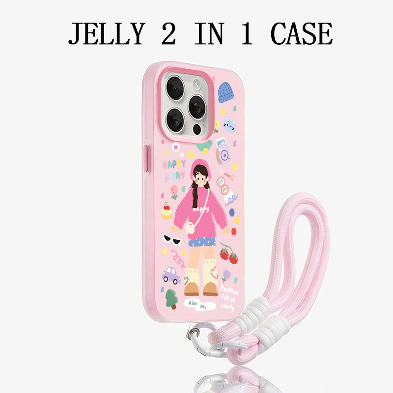 Girls Premiumjelly สี 2 In 1 Case Samsung A07 A56 A57 5G A17 5G A37 A16 A55 A35 A15 A36 A56 A57 A05S