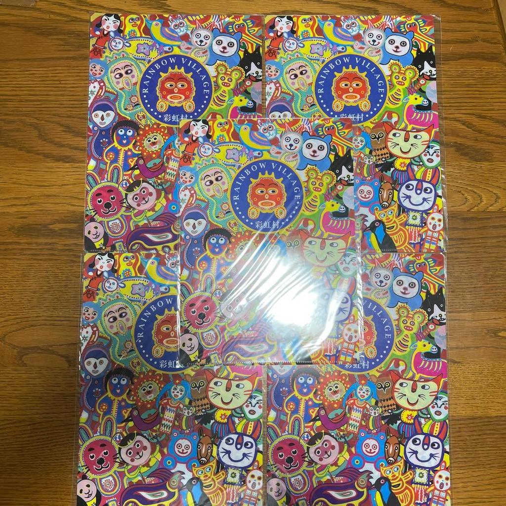 【Direct from Japan】ชุดแฟ้มใส Rainbow Village (ไต้หวัน) จำนวน 5 ชิ้น【Japan Exclusive】