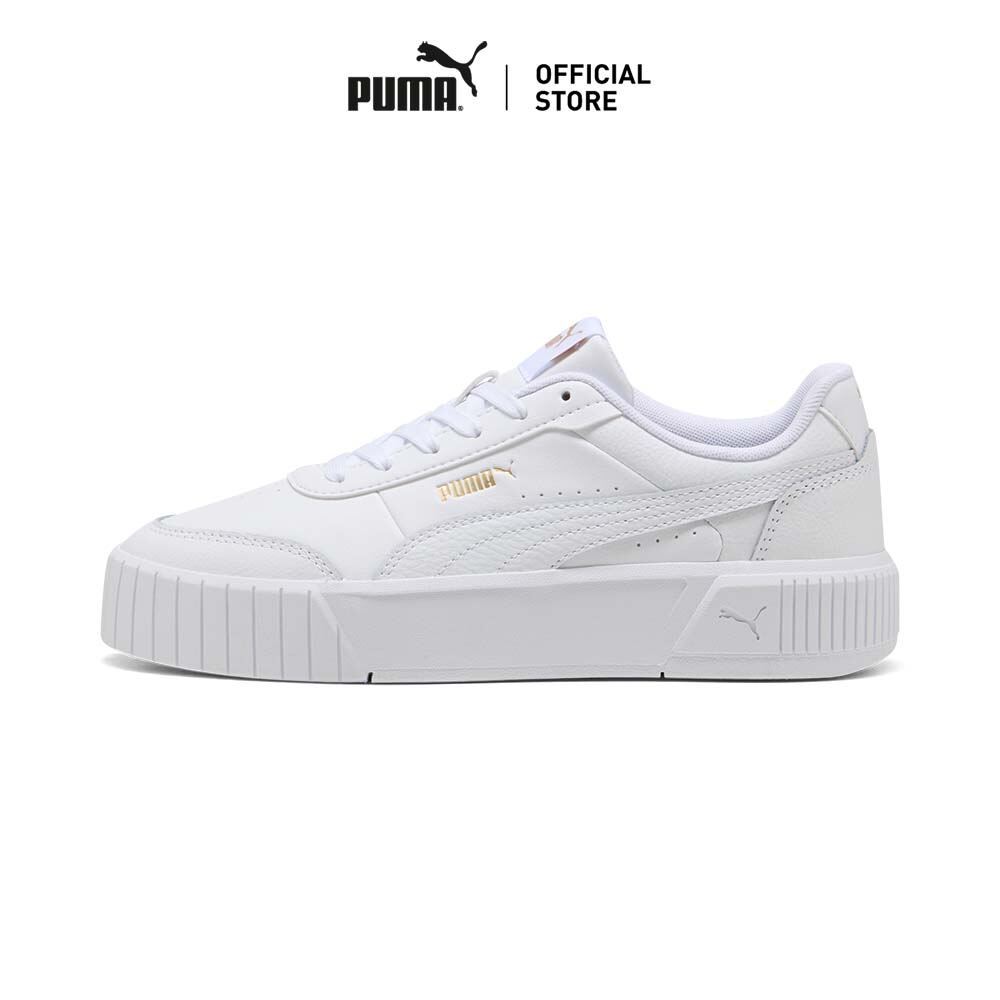 PUMA Basics รองเท้าผ้าใบ Carina Mia สำหรับผู้หญิง สีขาว - 40263706