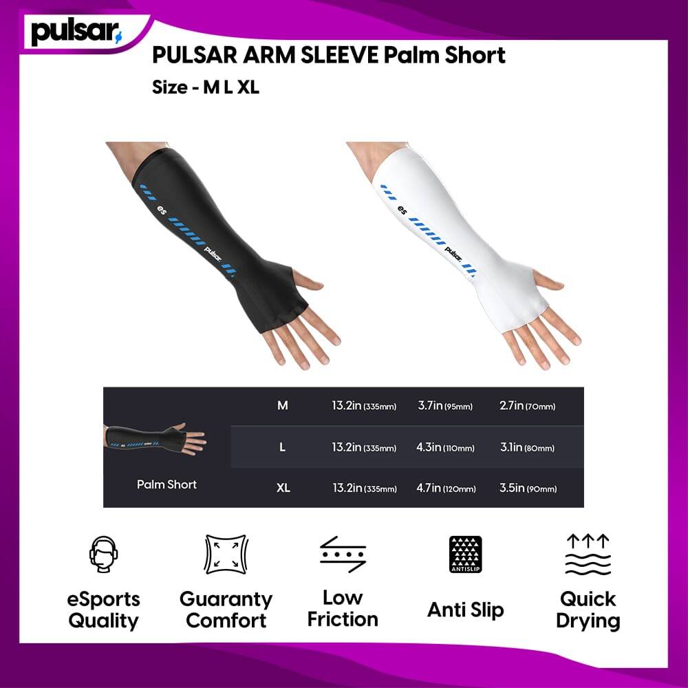 อุปกรณ์เสริมเมาส์สําหรับเล่นเกม - ปลอกแขน Pulsar eS ARM SLEEVE Palm Short Size M / L / XL สบายไม่มีร