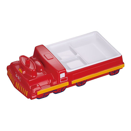 TKG Children s lunch plate, red, made of melamine, removable W x D H mm 300 150 80 Weight kg 0.580 F