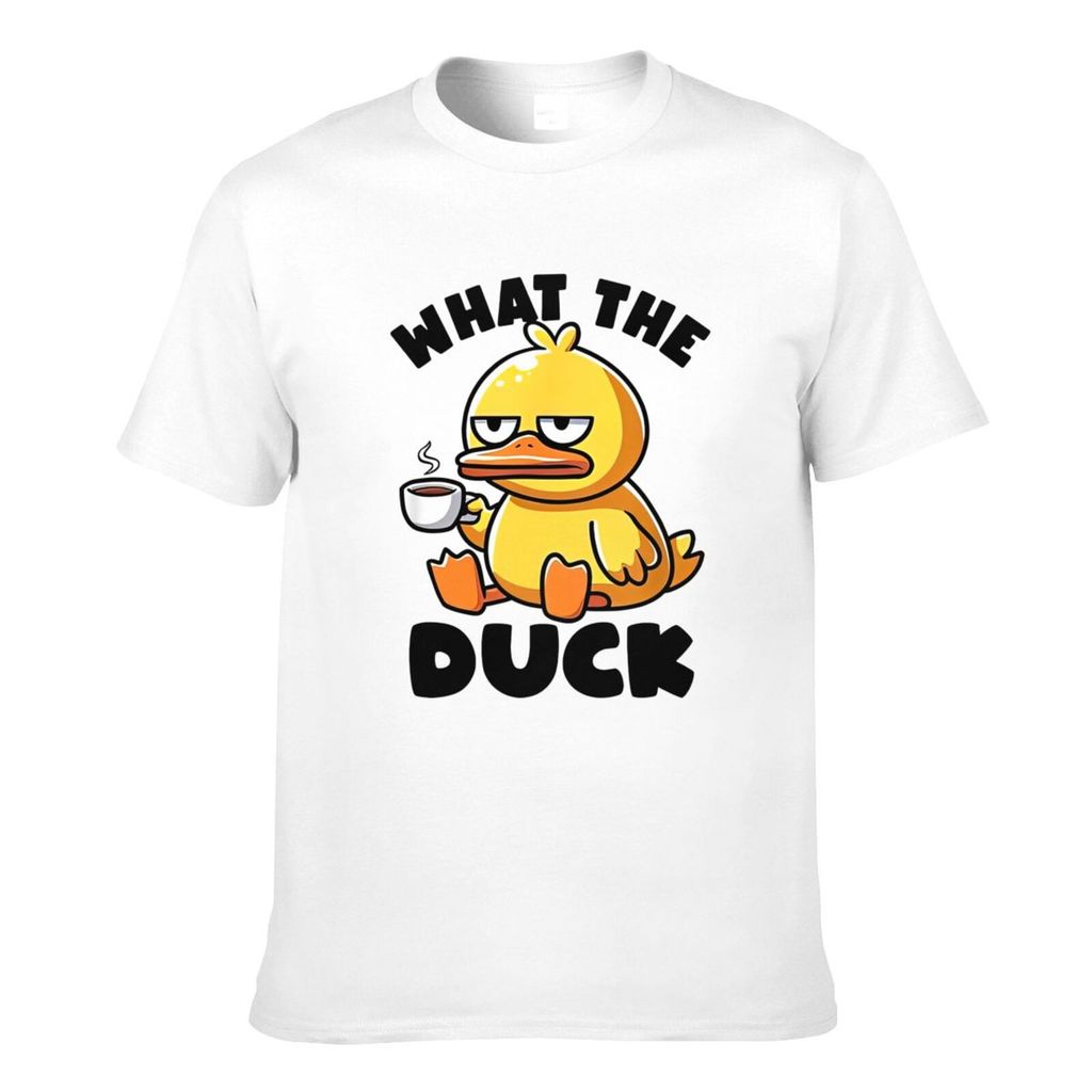 คุณภาพดี What The Duck ตลก I Love Ducks ยาง Ducky Humour Mens Cool เสื้อยืด