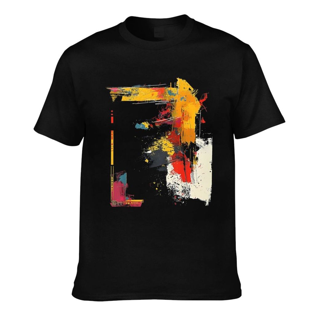 Good Quality Art Painting Abstract Drawing Graphic Motif Mens Cool T-Shirt
