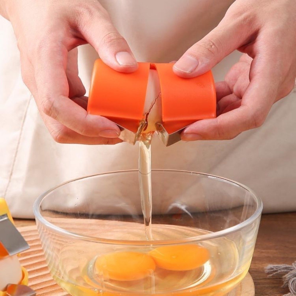 HOT Egg Shell Opener Hard ต้ม Egg Peeler Egg Cube Egg Separator Handheld