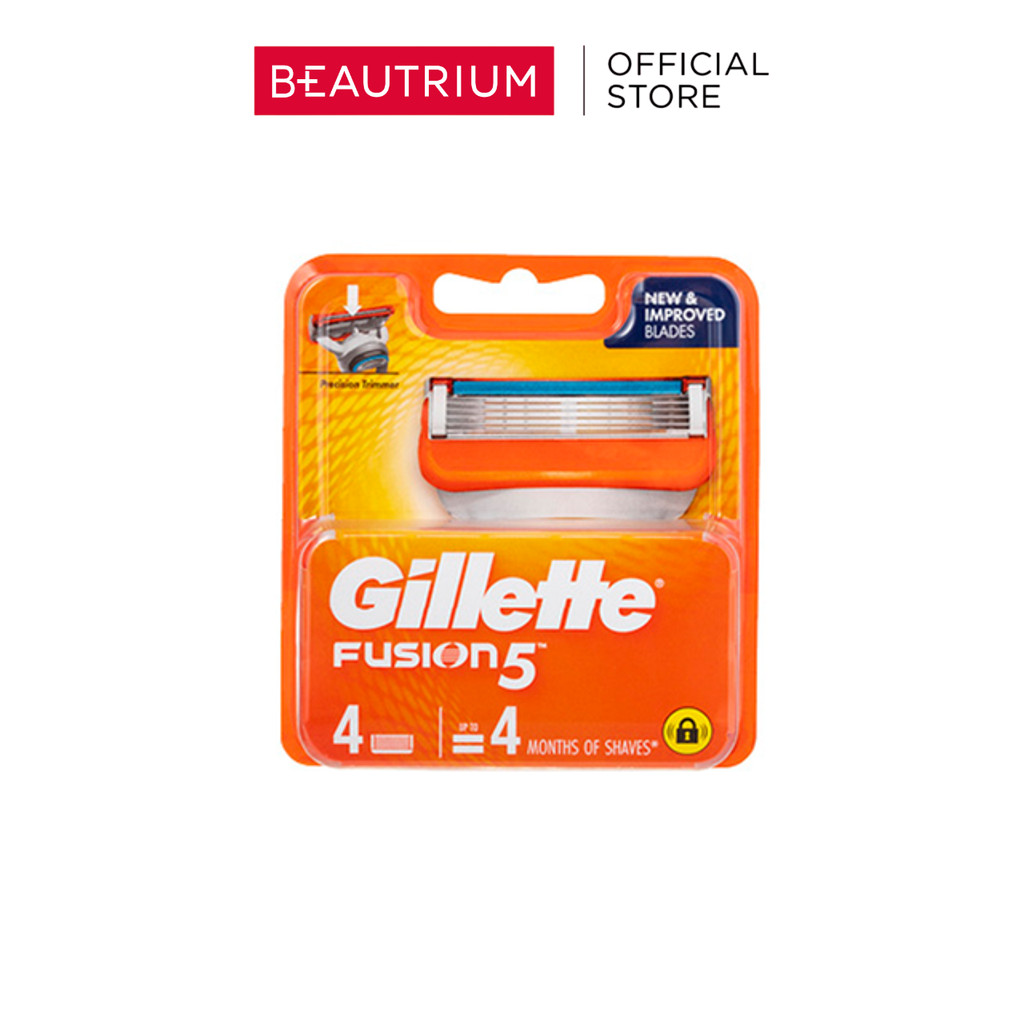 GILLETTE Fusion 5 Cartridges Pack 4pcs  ที่โกนหนวด