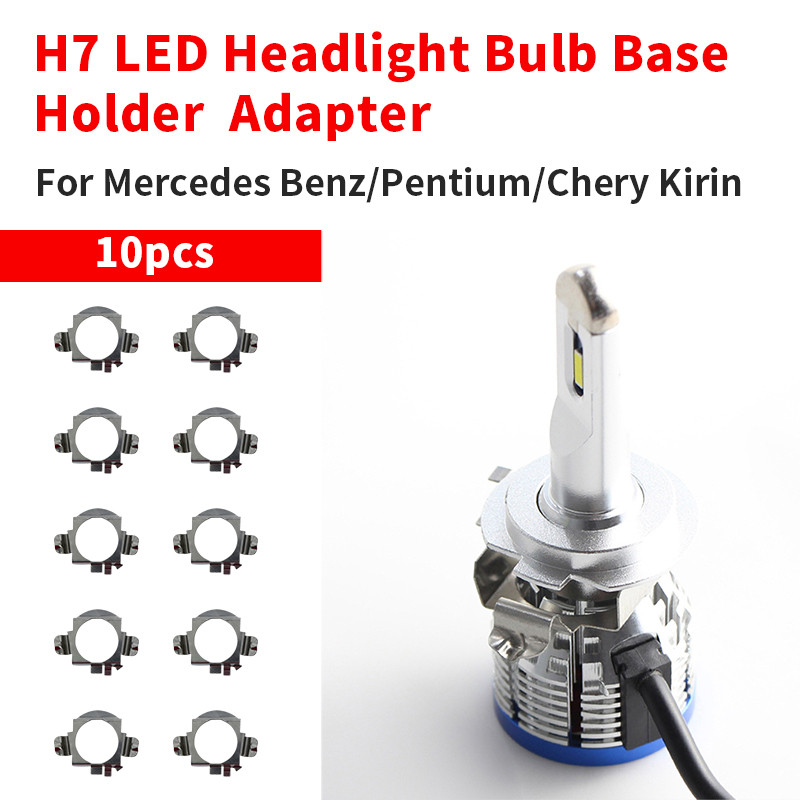 10PCS H7 LED ไฟหน้าอะแดปเตอร์ผู้ถือหลอดไฟฐานซ็อกเก็ตรถยนต์สําหรับ Mercedes-Benz CE ML CLK GLA GL GL 