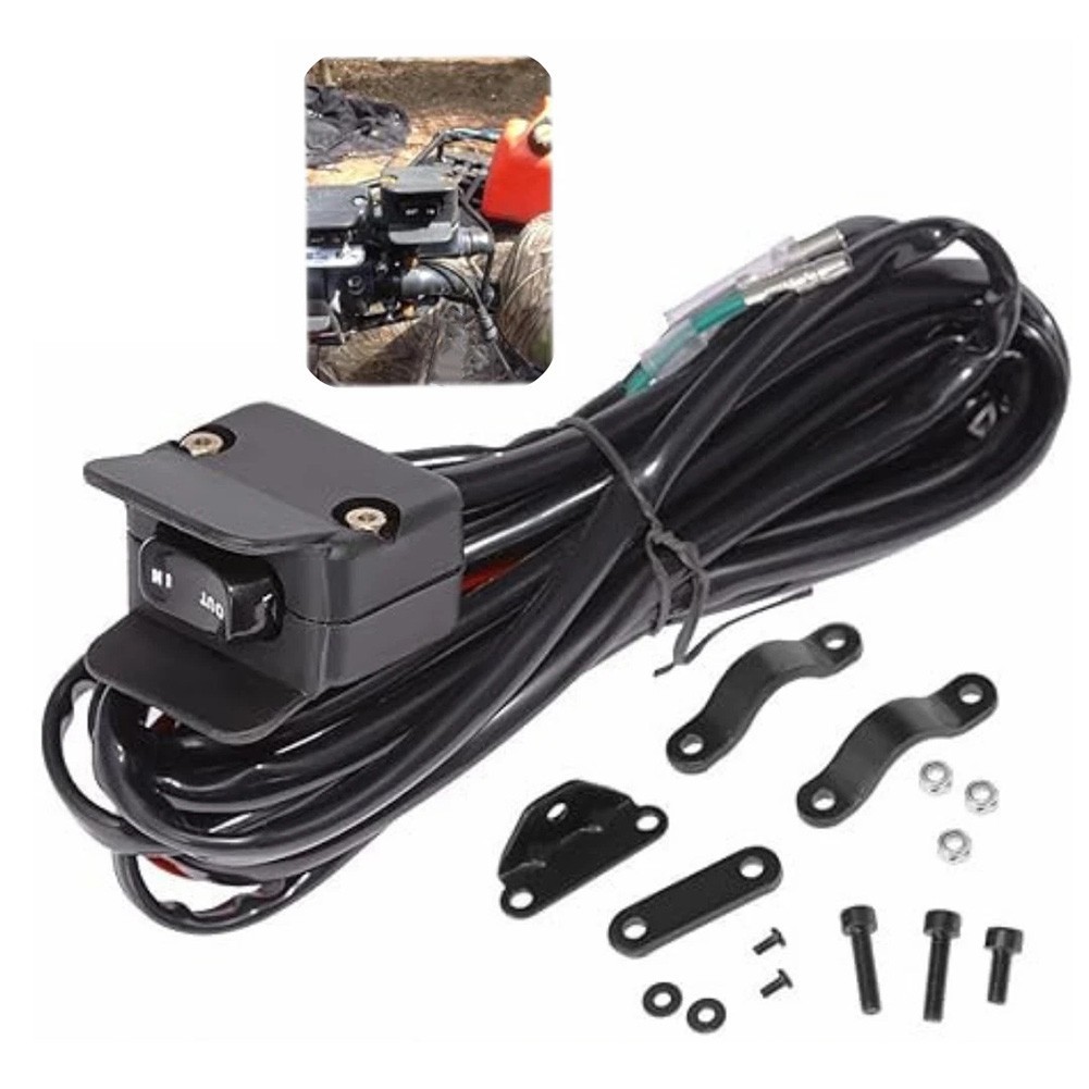BUMKFM สายควบคุมแฮนด์สําหรับงานหนัก Winch Rocker Switch Control Warn สําหรับ ATV/UTV