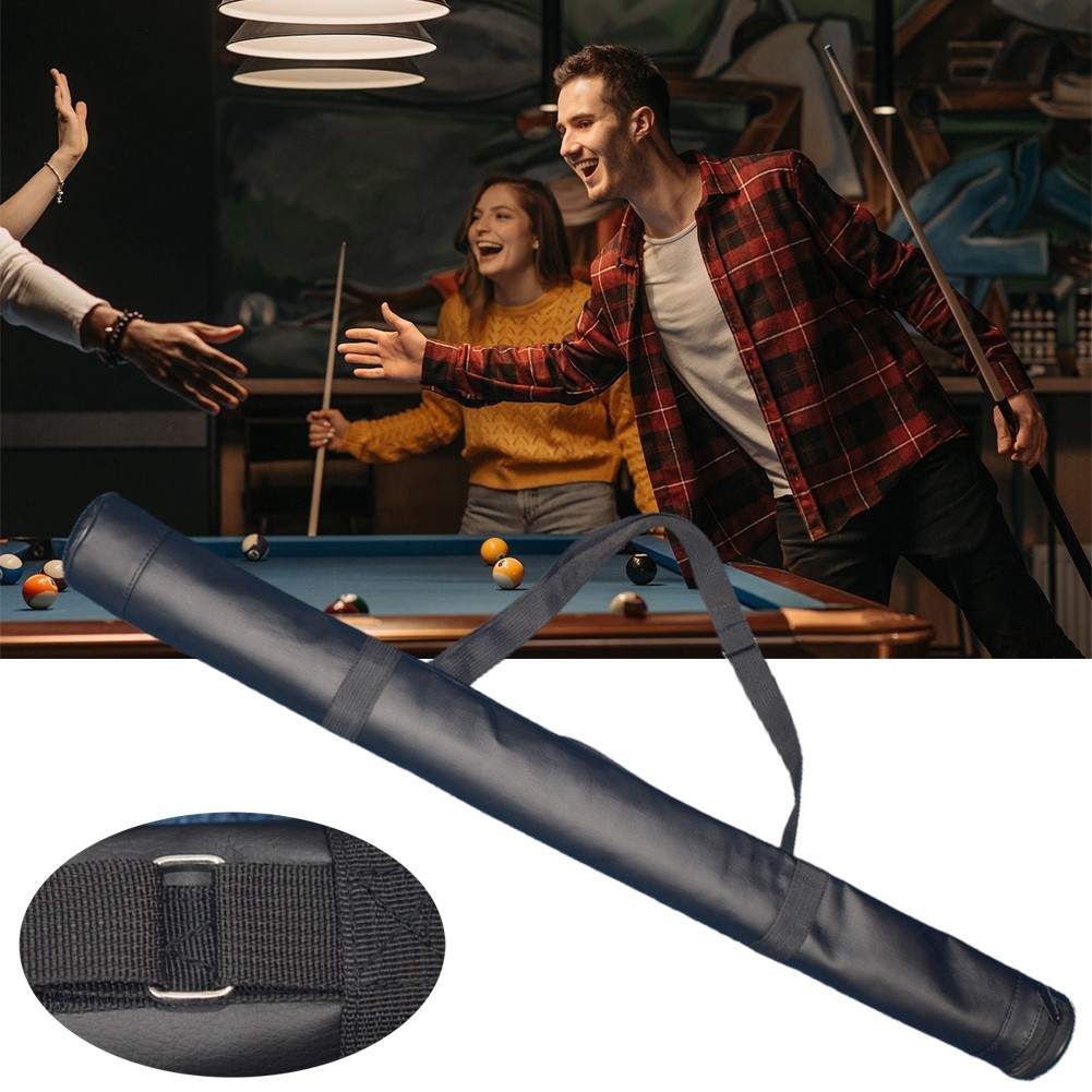 [BLOD]Cue Bag Case Carry Bag น้ําหนักเบาแบบพกพาสําหรับ 1/2 Snooker Billiard Stick Rod