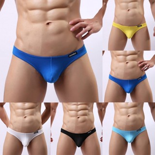 [ETR]Mens Pouch Briefs Cotton ชุดชั้นใน Soft Thongs กางเกงบิ…
