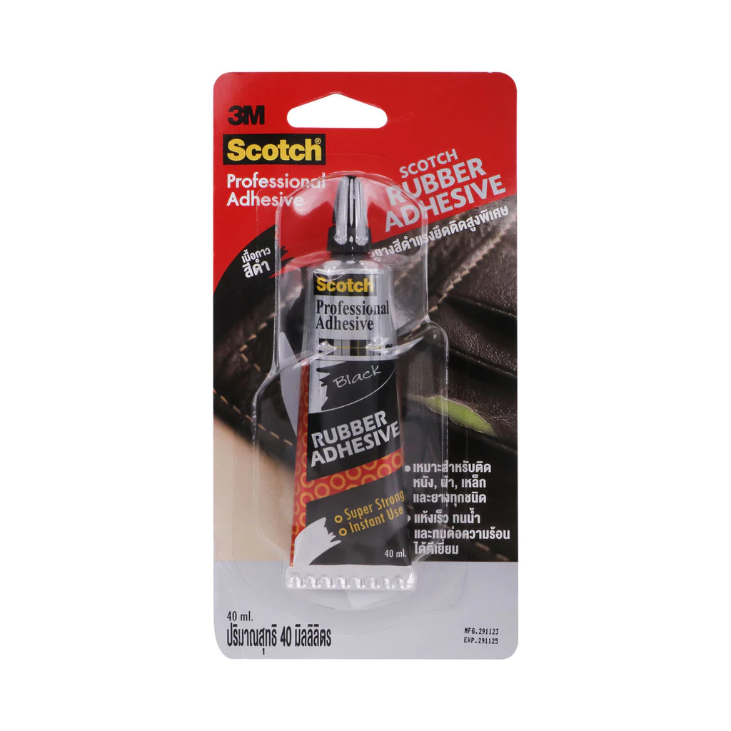 กาวยางแรงยึดสูงพิเศษ ติดหนัง ผ้า และยางทุกชนิด SCOTCH รุ่น XN002023556 ขนาด 40 มล. สีดำ