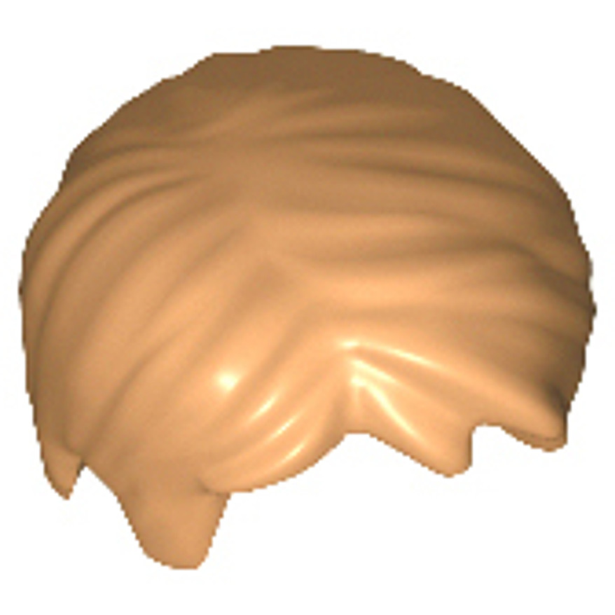 Brick2cube Part - Minifigure, Hair Short Tousled with Side Part - 62810