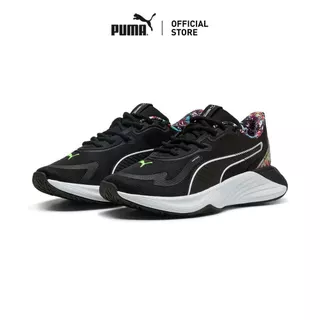 PUMA Training รองเท้าเทรนนิ่งพิมพ์ลาย PWR Hybrid Tropical สำหรับผู้หญิง สีดำ - 31146001
