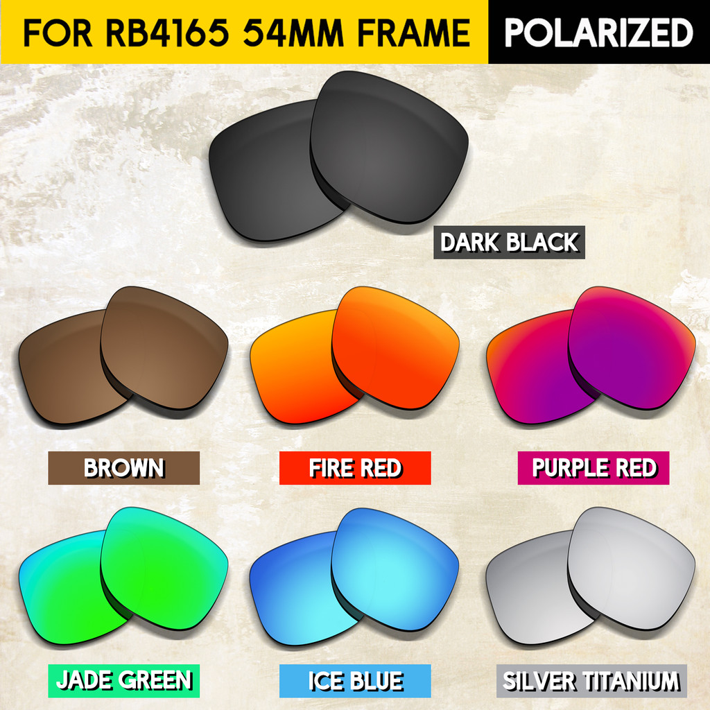 เลนส์กันแดดสีหลากหลาย สไตล์ RB4165 ขนาด 54 มม. ทนทานต่อการกระแทก