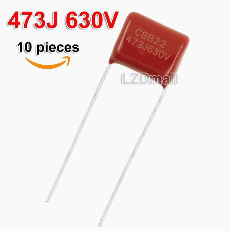 10pcs CBB22 630V473J 0.047uF 473J630V Pitch 10 มม. 473 630V 473J 47nF CBB ตัวเก็บประจุฟิล์มโพรพิลีน