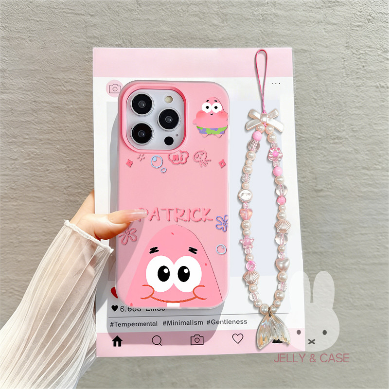 GANTUNGAN Jelly 2 In 1 Patrick Star LanyardปลอกXiaomi 15T Pro C85 Poco M7 Plus F7 C65 C71 C75 Gd2H1K