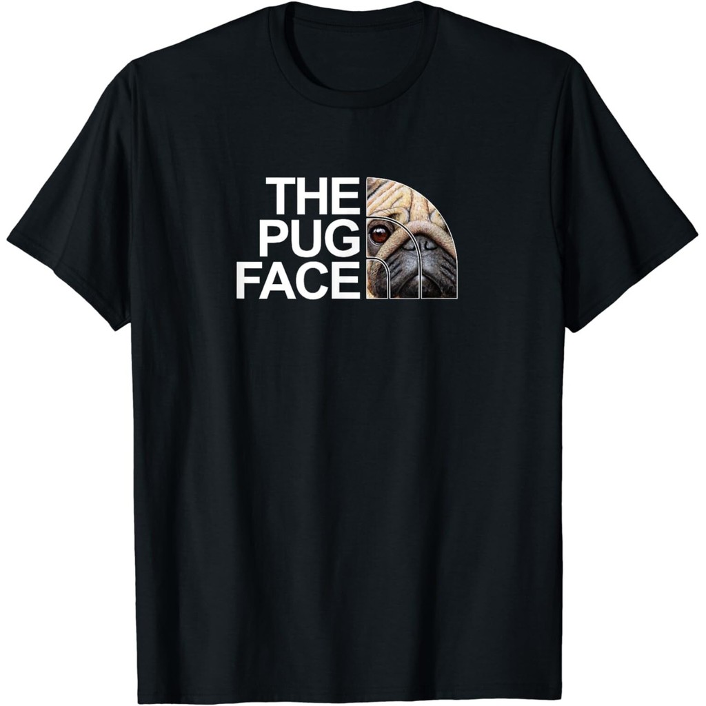 The Pug Face Dog Funny Pug Tee Gift เสื้อยืด Unisex