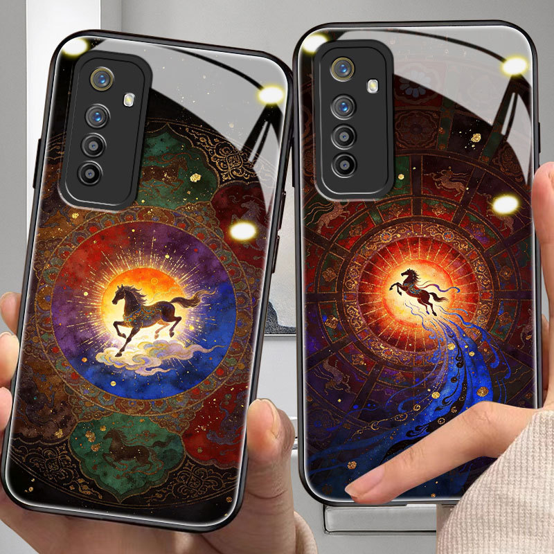 เคสม้าสําหรับ oppo realme xt,x7,x50/pro,c2/s,c3,c11,c12,c15,c17,c20/a,c21/c25/y,c75,c31,c55,c30,c3,c