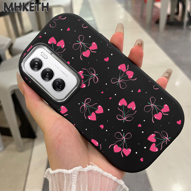 MHKETH เคสสำหรับ OPPO Reno 12 5G Reno 12F 4G Reno 12F 5G เคสโทรศัพท์สาวสไตล์เท่ๆหวานๆ