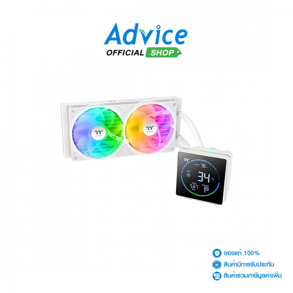 THERMALTAKE LIQUID COOLING TH240-S V3 ARGB SNOW (CL-W471-PL12SW-A) - A0179247