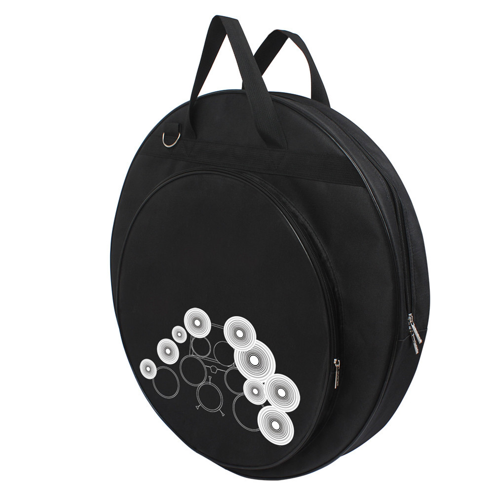 Radith Black Portable Drum Cymbal Bag, ผ้า 21 นิ้วสําหรับ Storing Cymbals