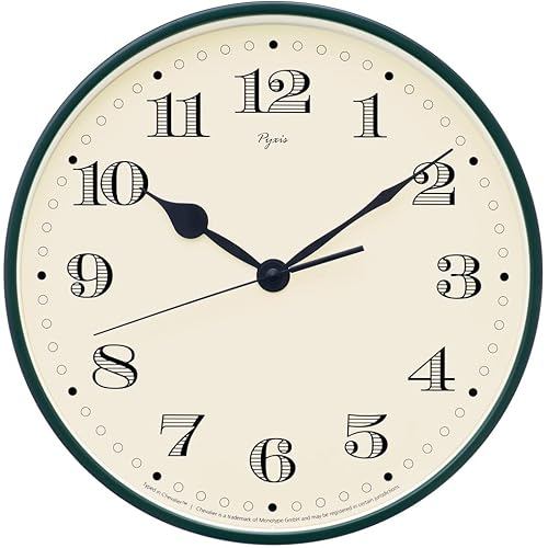 SEIKO Clock Wall PYXIS Pixis Aluminum Dark Green Diameter 290 x 39mm NA703M