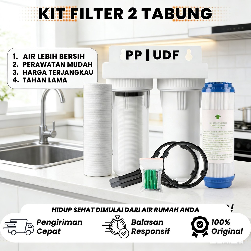 Der Doly Filter Housing 2 stage PP UDF - เครื่องกรองน้ําสะอาด
