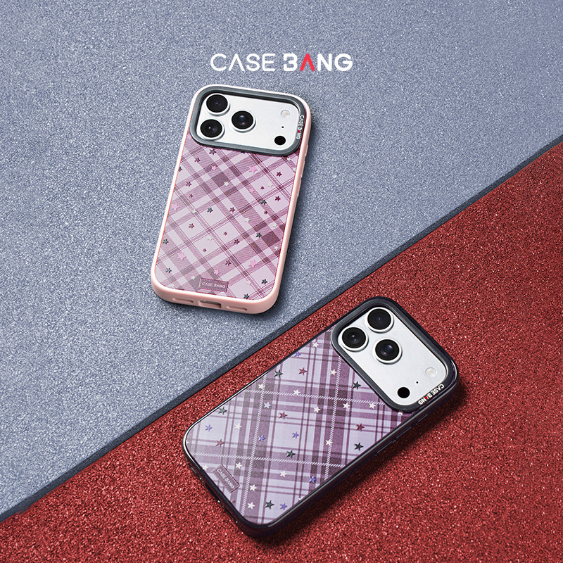 CASEBANG QuadGuard Dot Waltz Series เคสแม่เหล็ก ImagiSnap เข้ากันได้กับ iPhone 17 Pro Max/17 Pro/17/16 Pro Max/16 Pro & Samsung S25U/S26U, เปลี่ยนกลับ, Military Drop Protect