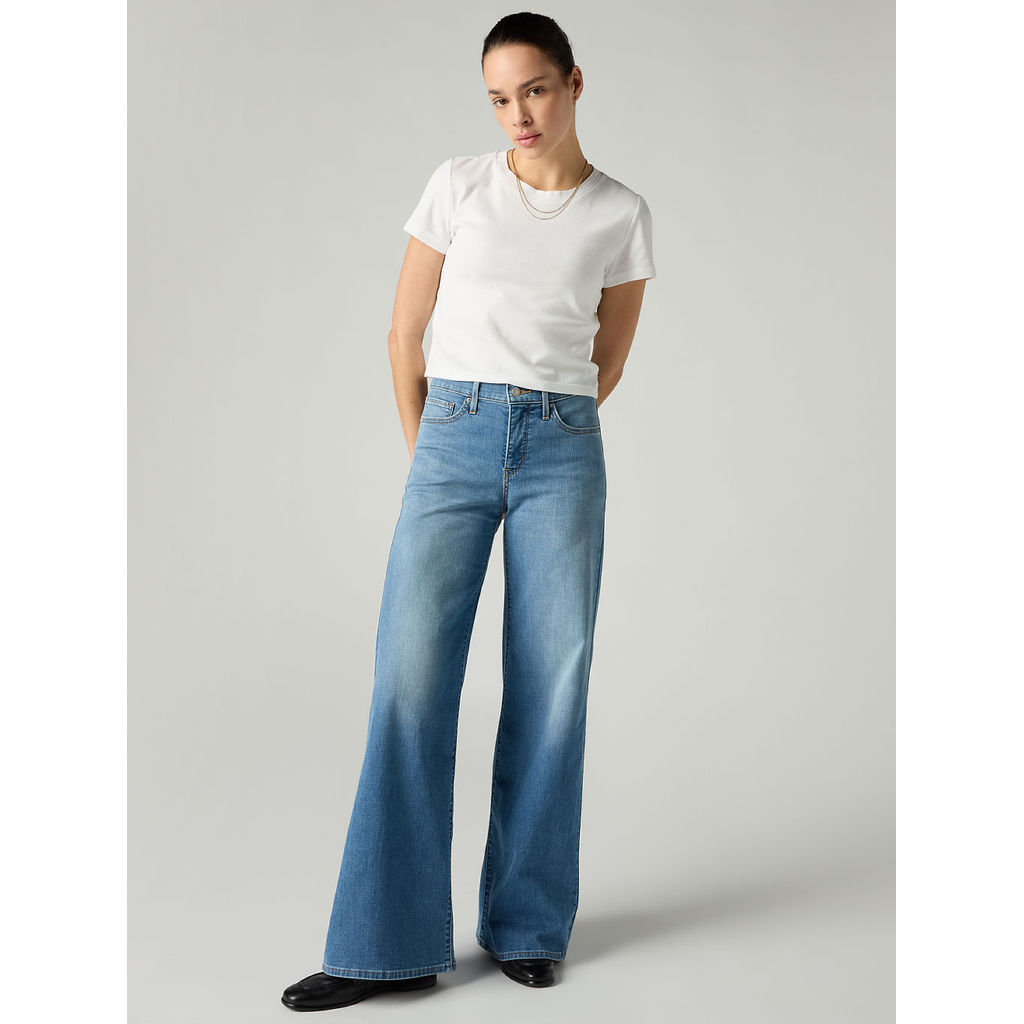 กางเกงยีนส์ผู้หญิง Levi's® Women's 318 Shaping Wide-Leg Jeans