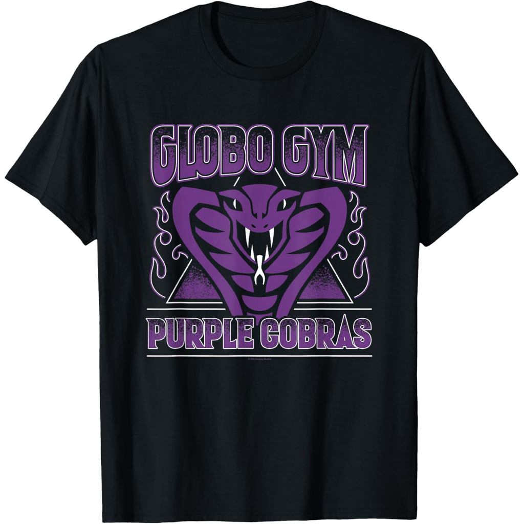 เสื้อยืดผ้าฝ้ายผู้ชาย Globo Gym Purple Cobras T-Shirt