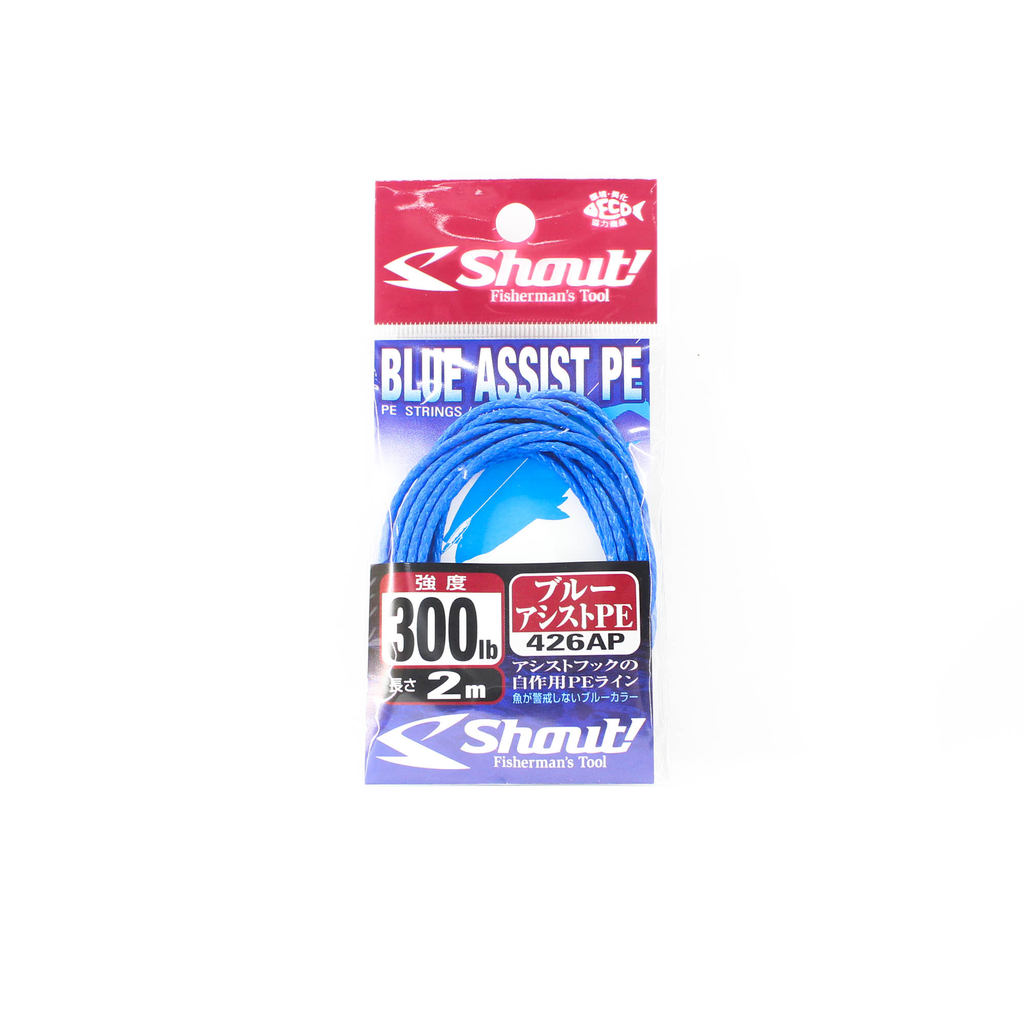 Shout 426-AP Blue Assist PE Line Assist Rope Inner Core 2m 300LB (4695)