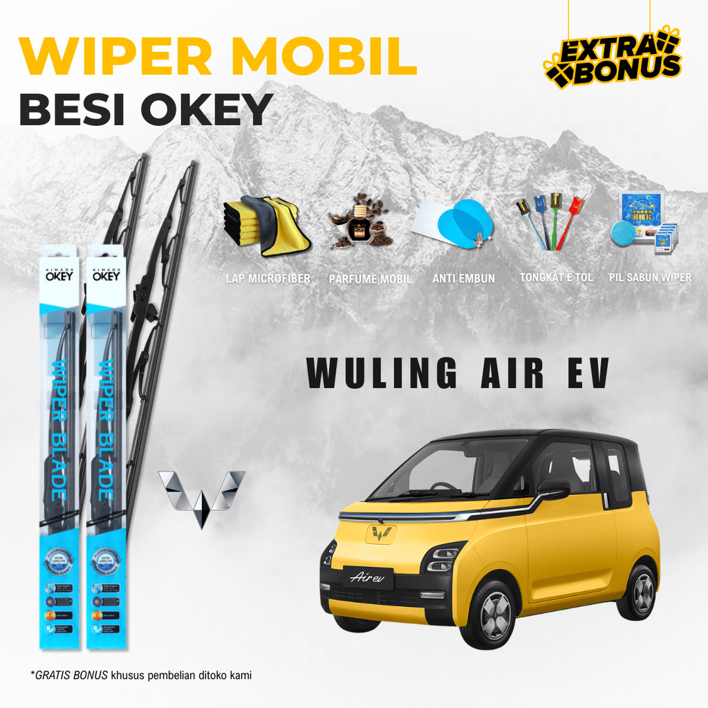 Wuling Air Ev Conventional ที่ปัดน้ําฝนกระจกรถยนต์ฟรี 5 โบนัส