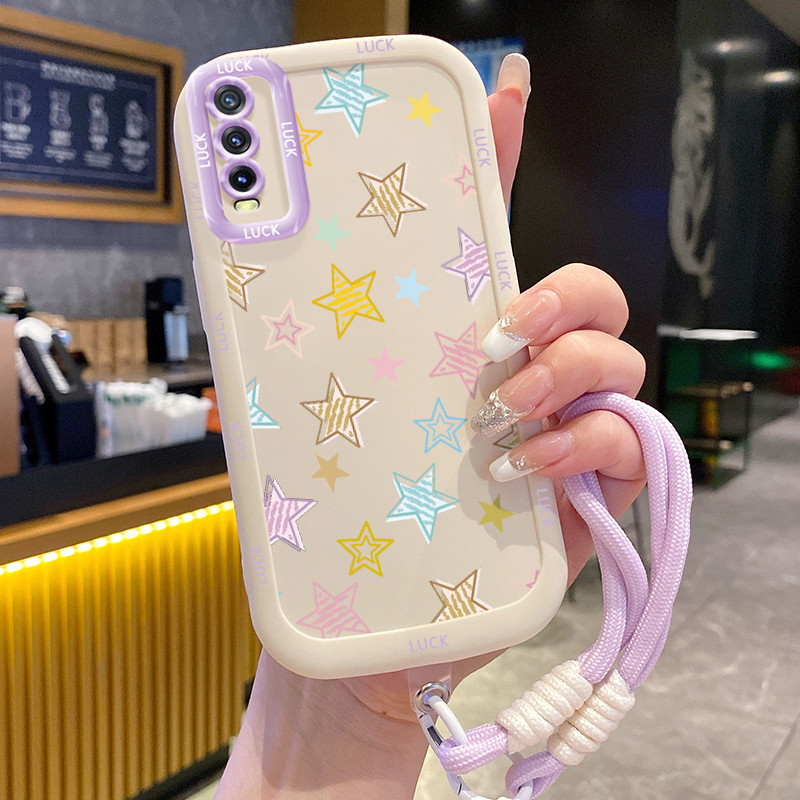 เคส VIVO Y20 Y20i Y20s Y20A Y20G Y12A Y12S Y11s เคส Little Star พร้อมเชือกเส้นเล็ก