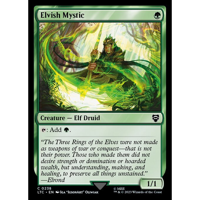 เวทมนตร์: The Gathering - Tales of Middle-earth Commander - Elvish Mystic (238)