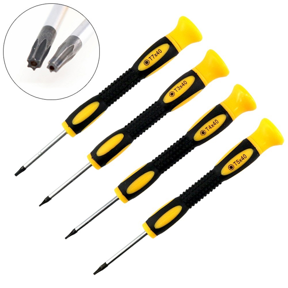 [HOT] T3 T4 T5H T7H ไขควง Torx หกเหลี่ยมพร้อมเครื่องมือถอดไขควงรู