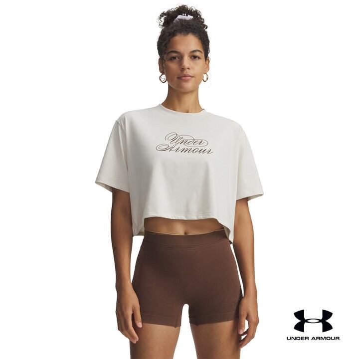 Under Armour UA Script Heart Women's Crop Short Sleeve