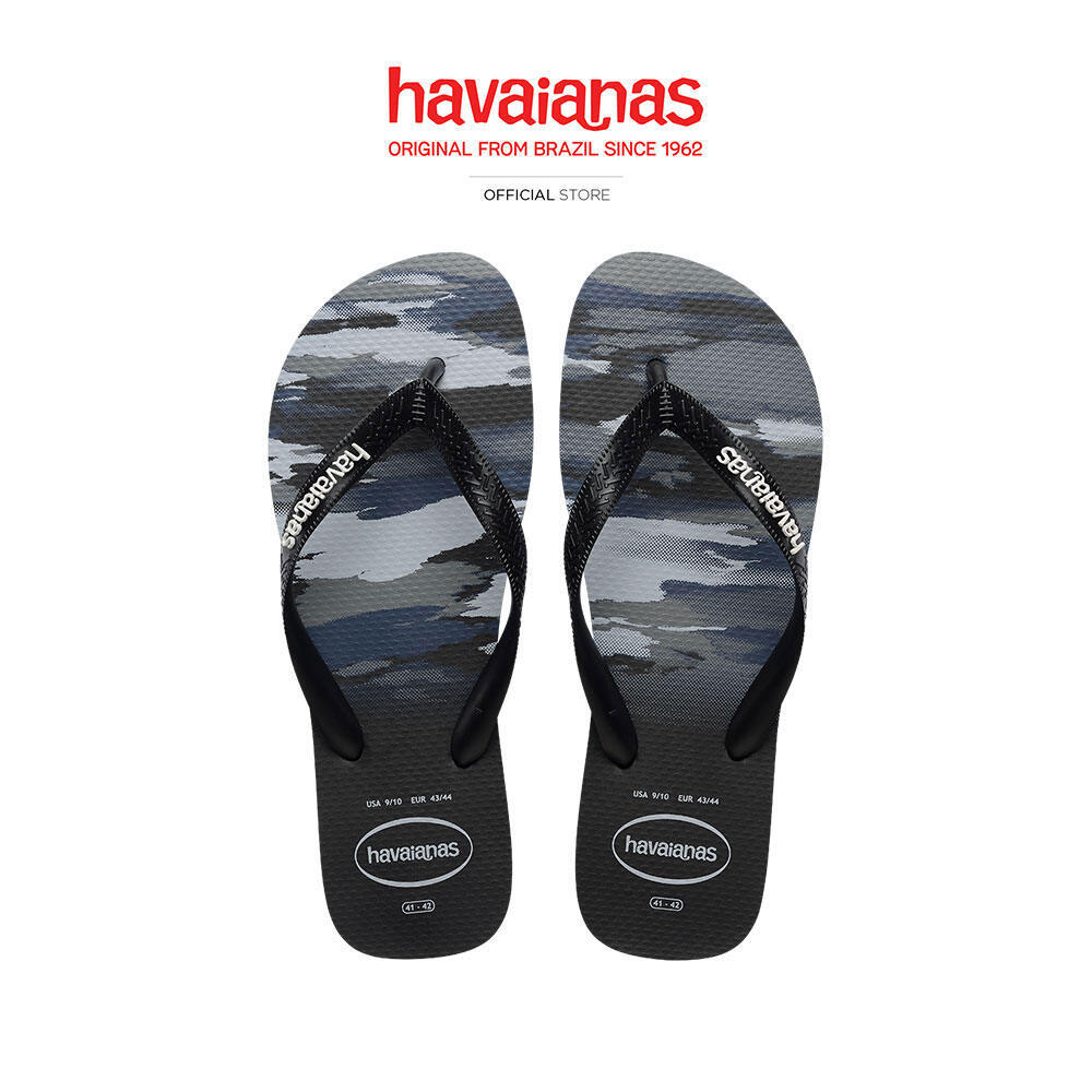 HAVAIANAS รองเท้าแตะ Top Camu BLACK/WHITE 41413984058NF_H5BKWT