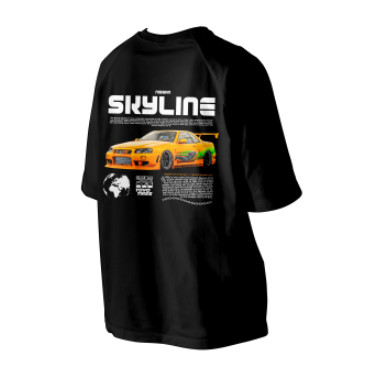 เสื้อยืด Nissan Skyline ไมโครไฟเบอร์