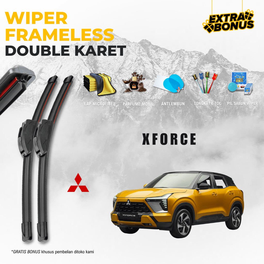 ที่ปัดน้ําฝน Mitsubishi XForce Dual ฟรี 5 โบนัส