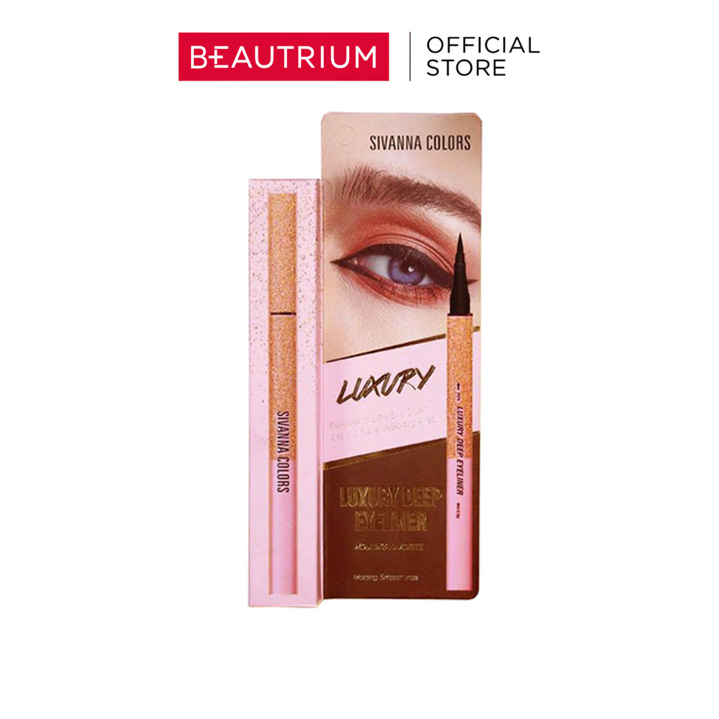 SIVANNA COLORS Luxurydeep Eyeliner 0.6g ES8008 อายไลเนอร์