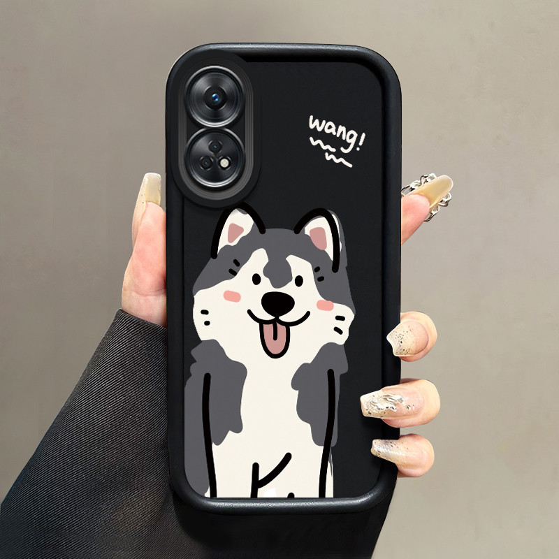 เคสโทรศัพท์ HP สําหรับ OPPO Reno 8T 4G Case Small Husky Dog Case เคสซิลิโคนที่ได้รับความนิยมอย่างกระ