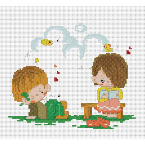 PINN SHOP ชุดปักครอสติช : ปิ๊งปั๊ง [K2-011]